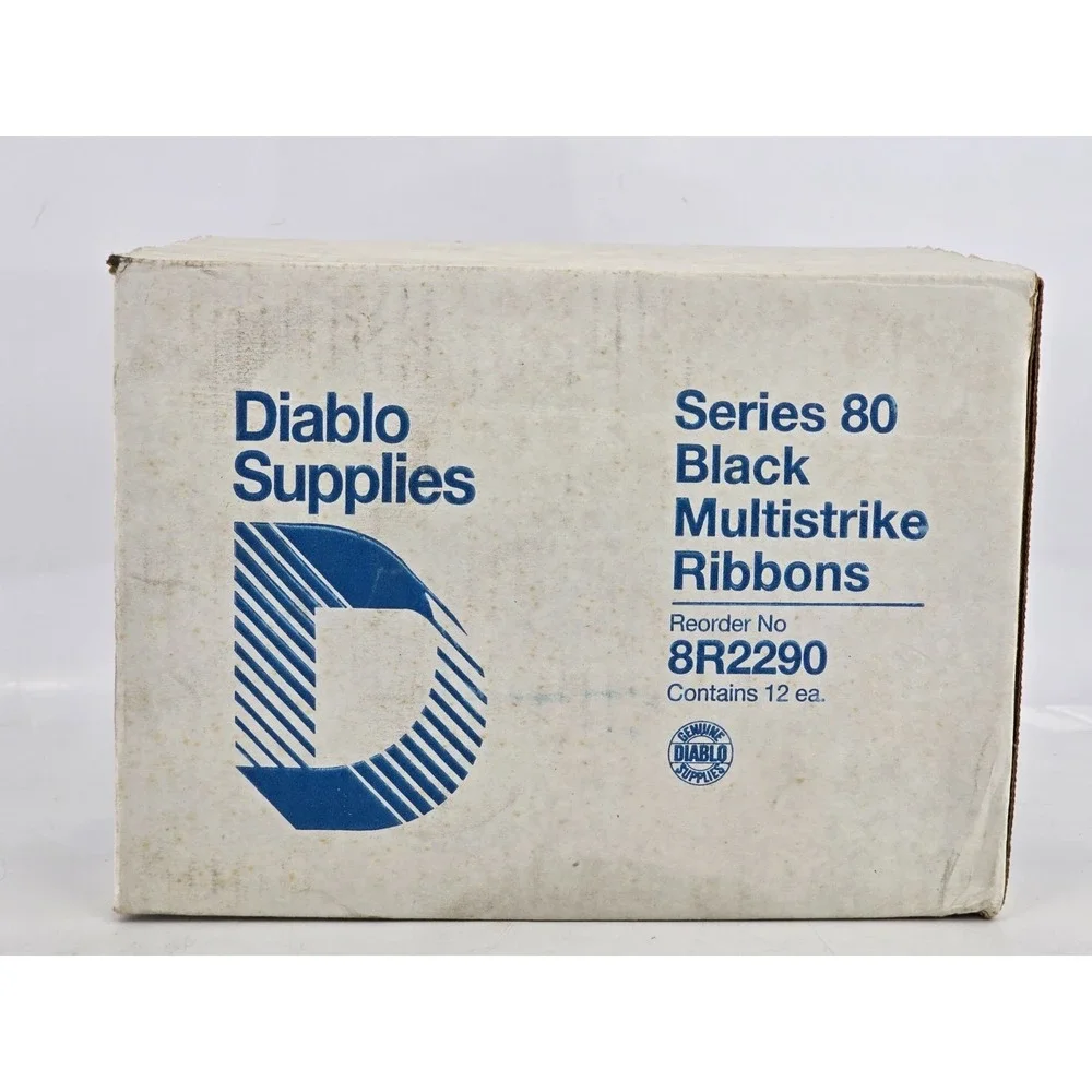 8 Lot NOS - DIABLO SUPPLIES 8R2290 SERIES 80 BLACK MULTISTRIKE RIBBON